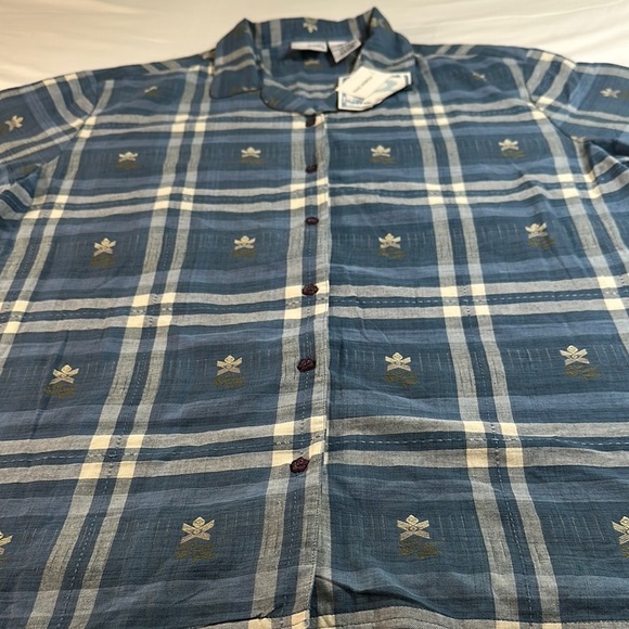 Bobbie Brooks Blue and White Plaid Casual Shirt - Picture 3 of 9